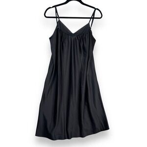 Plus Size Black Slip Dress Womens Size 1X Satin Lingerie Boudoir Volup Pin‎ Up